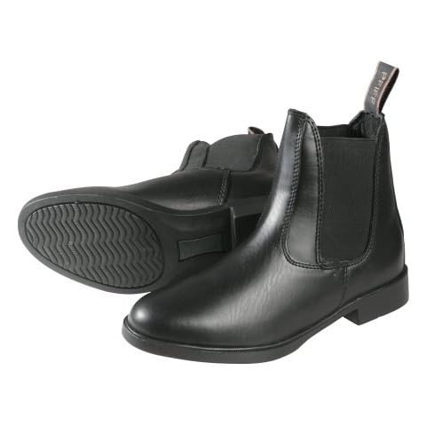 Pfiff 100374 Jodhpurstiefelette, Jodhpur Reitstiefelette, Stiefelette Lederoptik, Schwarz, 39 Cover