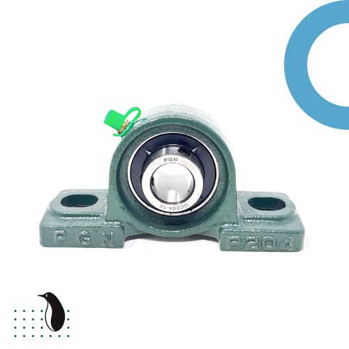 Pgn Ucp204-12 Pillow Block Bearing - Pack Of 2 Mounted Pillow Block Bearings - Chrome Steel Bearings With 3/4" Bore - Self Alignment #TOP1