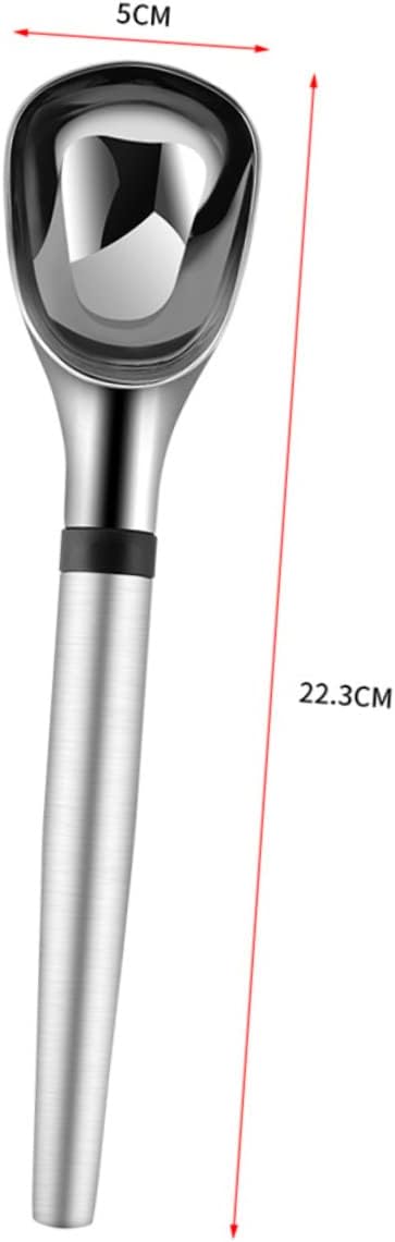 Zerodeko 3pcs Stainless Steel Ice Cream Scoop Easy Cut Design Dishwasher Safe for Gelato Fruit Salad Dessert Baller Spoon