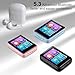 MP3 Player with Bluetooth, 1.8 inch Screen Portable Music Player with Speaker, FM Radio, Recorder, Expansion to 512GB, Pink with 32GB Micro SD Card