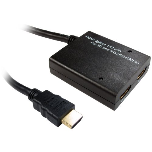 2 Way/Port Splitter 1080p HDMI v1.4 High Speed Full 3D 4K x 2K HD TV HDTV DVD Video