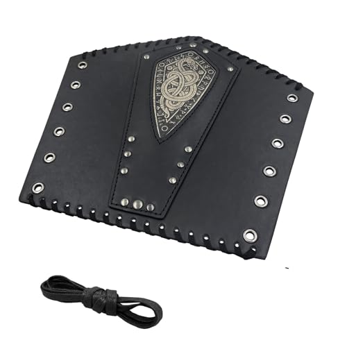 Protectores de brazo medievales ajustables para hombres que buscan disfraces realistas 5