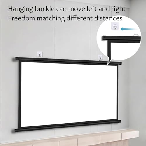 Pantalla de proyector 72" 16:9/4:3 para montaje en pared miniatura 5