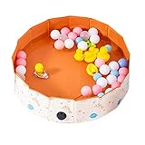 ⇍Happy Anywhere Anytime: esta piscina de bolas para bebés es portátil y se puede plegar para transportarla y configurarla sin herramientas en segundos. Puede crear un área de juego segura en cualquier lugar al aire libre o en interiores.