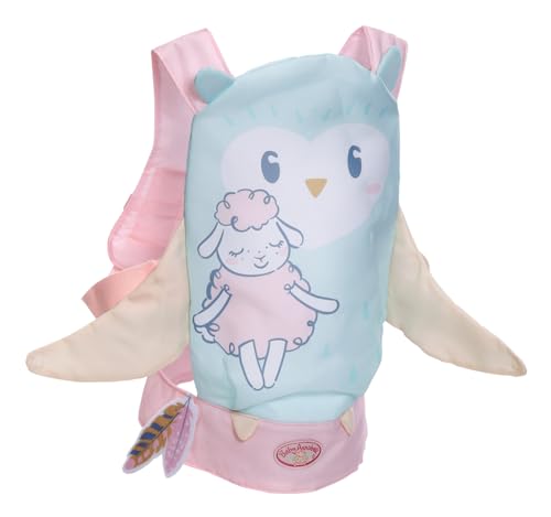 Baby Annabell Active Mochila Portabebés 710463 - Portamuñecas con Sistema de cinturón Ajustable para muñecas de hasta 43 cm - Edad: 3+ años