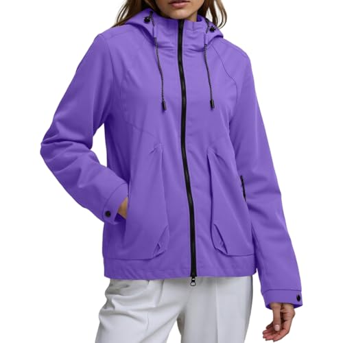 Coupe-vent femme imperméable veste unisexe légère et respirante automne