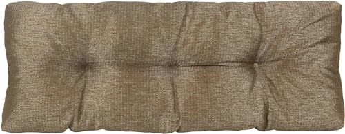 Klear Vu The Gripper Non-Slip Tufted Bench Cushion for Indoor Furniture, Assembled in USA, Entryway Storage, Bay Window, Corner Nook or Piano Seat, 27 Inches, Solid Gold