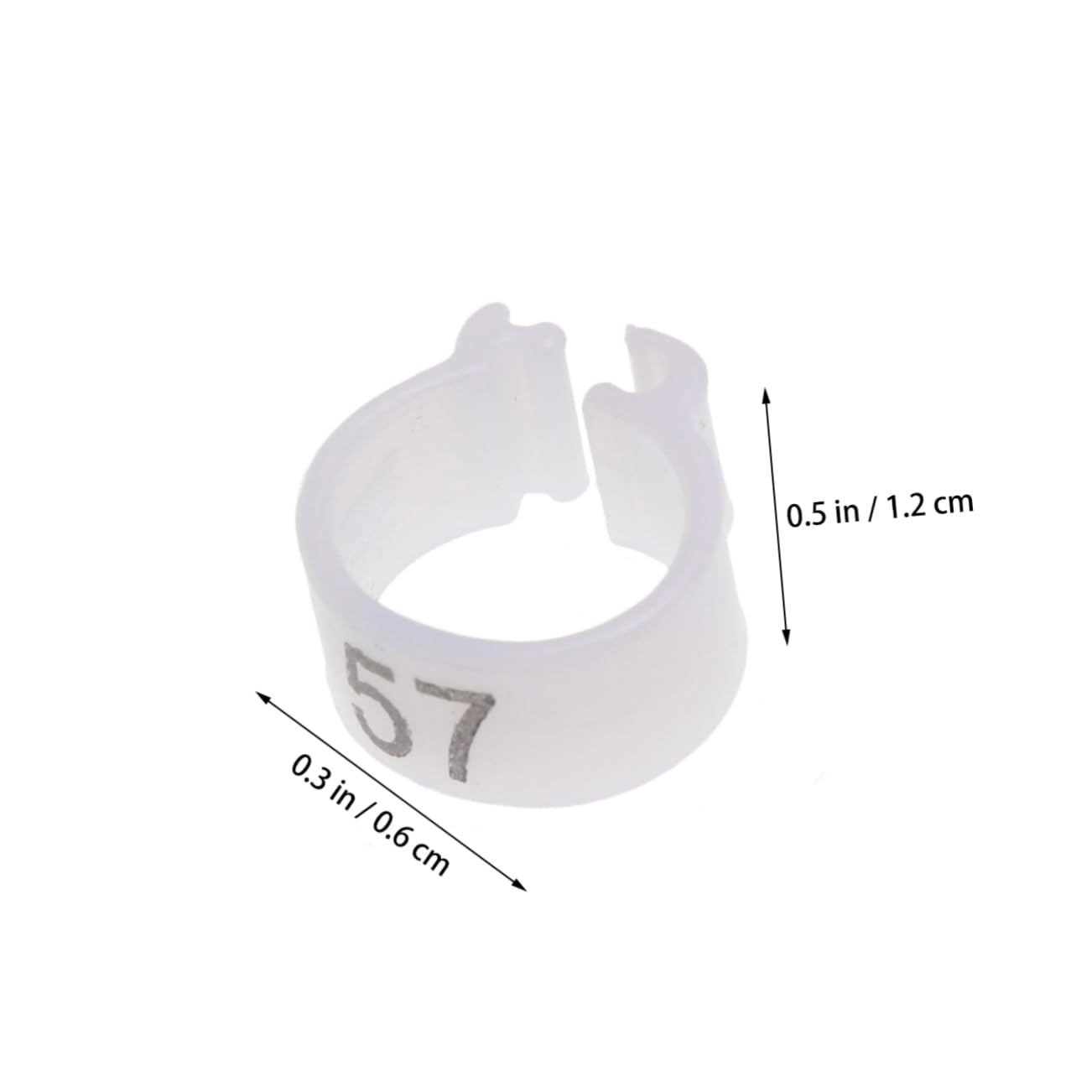 GALPADA 100PCS Bird Foot Rings for Pigeons and Parrots Identification Rings Mixed Colors for Bird Owners and Supplies Safe for Cockatiels and Parakeets Random Color