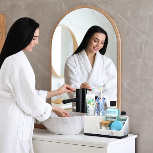 Toothbrush-Holders-for-Bathrooms-Bathroom-Counter-Organizer-Electric-Tooth-Brushing-and-Toothpaste-Holders-Marble-Bathroom-Accessories-Vanity-Organizer-Storage-for-Kids-Family Toothbrush Holders for Bathrooms Bathroom Counter Organizer Electric Tooth Brushing and Toothpaste Holders Marble Bathroom Accessories Vanity Organizer Storage for Kids Family