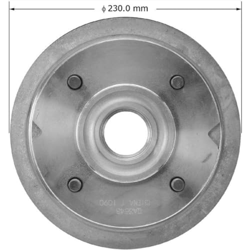 Image of Bendix Premium PDR0481 Rear Brake Drum compatible with Subaru DL 1989-1985, GL 1983-1980, GL 1989-1985, GL-10 1989-1985, GLF 1982-1980, Loyale 1993-1990, Standard 1987-1980, XT 1991-1985
