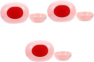 NOLITOY 3 Conjuntos De Hamster Cerâmica Ninho Ratos Gaiola Hamster Esconde Pequeno Banho Hamster Esconderijo Cerâmica Legal Hamster Cerâmica Casa Hamster Areia Pet Tigela Cobaia Cerâmica