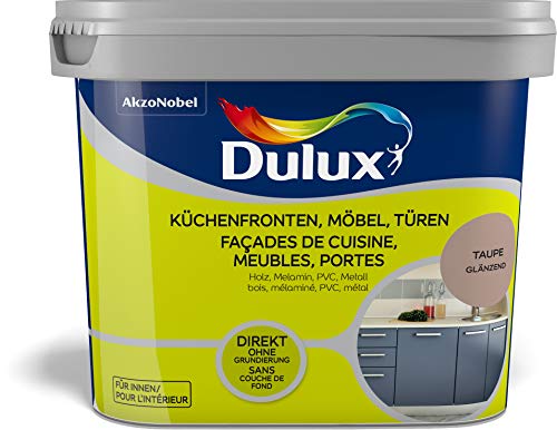 Dulux Fresh Up Farbe für Küchen, Möbel, Türen, 750ml, taupe, glänzend einfache Renovierung + Anwendung