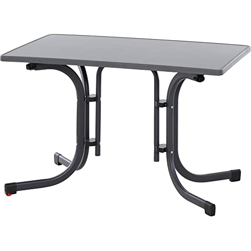 Table pliante acier et mélamine anthracite Siena Garden Paco - 2