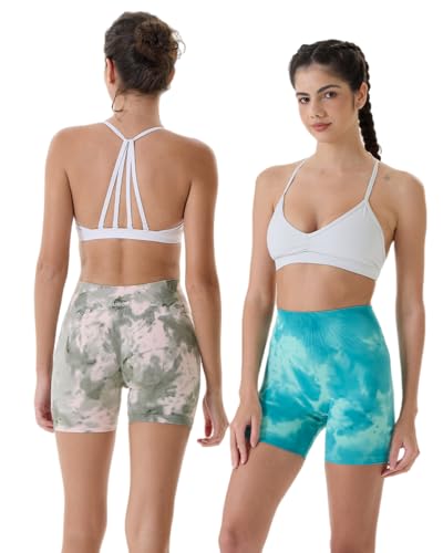 Image of AUROLA Dream Collection Women Workout Shorts High Waist Gym Shorts, Scrunch Butt Seamless Athletic Shorts