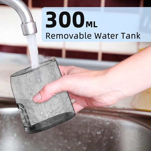 Leistungsstarke Munddusche Elektrischer Zahnreiniger 4 Modi & 4 Düsen Kabellose Munddusche IPX7 Wasserdicht