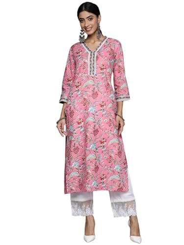 Kurta droit imprimé floral parfait pour vos sorties d'été ensoleillées