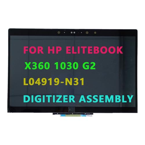 for HP EliteBook x360 1030 G2 FHD FHD 1920x1080 40-Pin edp LCD Display Digitizer Assembly with Black Bezel L04919-N31