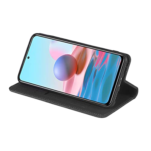 Housse Portefeuille Xiaomi Redmi Note 10 4G / 10S Simili cuir Support pliable 2 emplacements cartes - vue 5