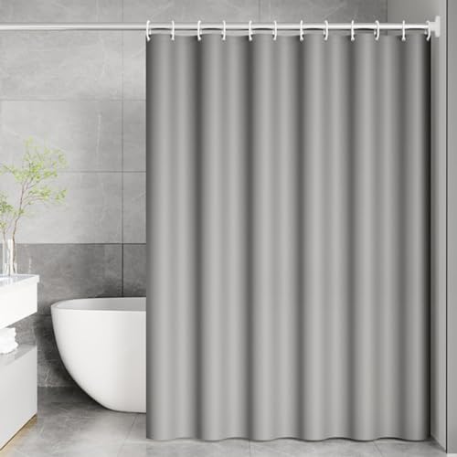 Hagointay Shower Curtains, Mildew and Waterproof Bathroom Curtain, with 3 Magnets and 12 Pcs Hooks, for bathroom Shower Stall 180 x 180cm, Grey