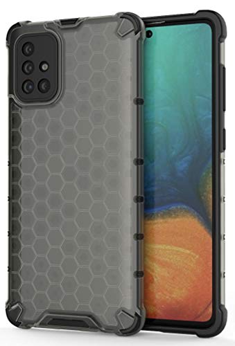 Image of Gorilion Plactic, Silicon | For Samsung Galaxy A71 | Back Case Cover Armor Shock Proof Case Cover For Samsung Galaxy A71 - Black