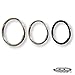 Zak Tool Tactical Key Ring 25 Count - 1.5 inch Silver