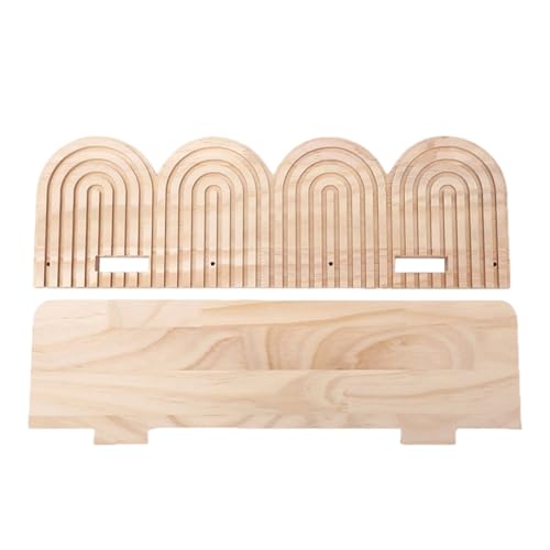Estantería de pared Boho – Estantería de madera estilo granja bohemia, solución de almacenamiento decorativo para cuarto de baño, dormitorio, dormitorio, dormitorio, cocina, sala de estar, oficina