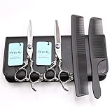 Ergonomisches Design: Friseurscheren mit ergonomischem Griff geschwungenen können die Verwendung von Handgelenk, Ellbogen und die Ermüdung der Hand, komfortabel zu bedienen reduzieren.
