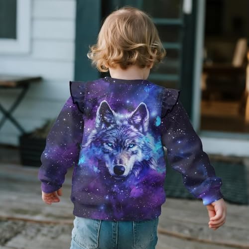 3-8T Girl Clothes Fall for Toddler Skin Friendly Basic Tee Shirts for Playground Fun3