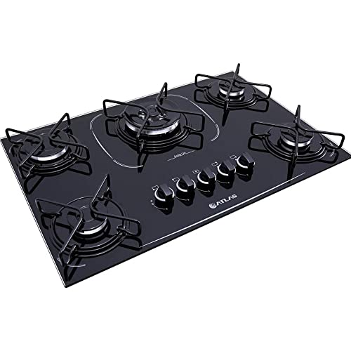 Cooktop Atlas 5 Bocas Agile Up com tripla chama - Bivolt