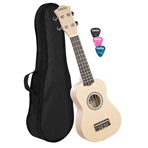 CASCHA Sopran Ukulele Set für Kinder und Erwachsene I Starter Kit Mit 3...