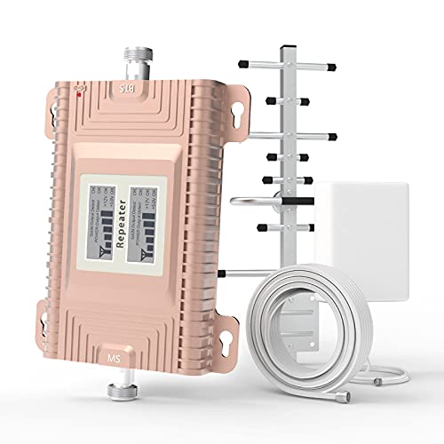 Goboost Cell Phone Signal Booster for Home and Office, GSM 3G 4G LTE 5G Band 2 and Band 5 850/1900MHz Cell Signal Booster Amplifier Repeater Boost Voice+Data for Verizon AT&T & More | FCC Approved