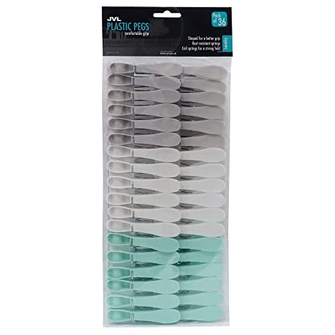 JVL Extra Strong Clothes Pegs, Pack of 36 Cover