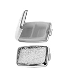 Questo portapillole placcato argento combina funzionalità con un design elegante ed è ideale per le persone che apprezzano lo stile e l'ordine.