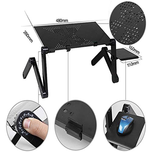 Mesa Ajustable para Laptop, Soporte Plegable de Aluminio miniatura 3