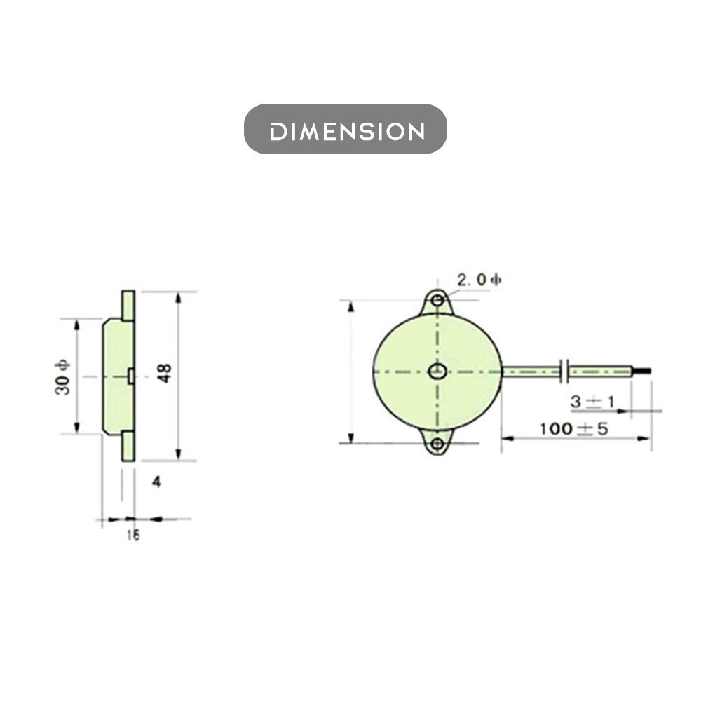 RUNCCI-YUN 5 sztuk DC 3-24 V Elektroniczny Buzzer Alarm Dźwięk Ciągły Dźwięk (5 sztuk) + Złącze Klip Baterii 9 V (5 sztuk)