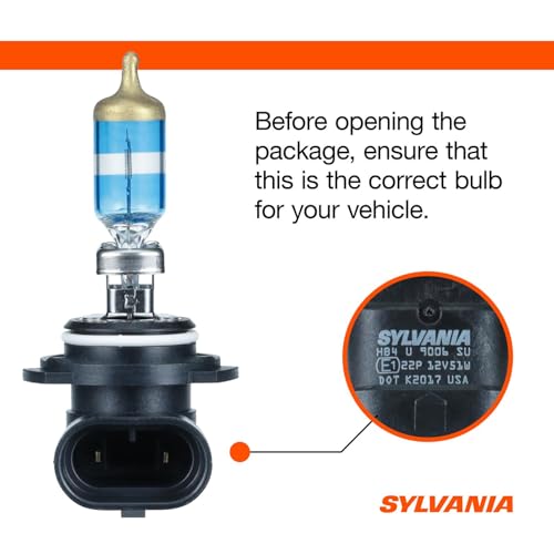 SYLVANIA - 9006 SilverStar Ultra - High Performance Halogen Headlight Bulb, High Beam, Low Beam and Fog Replacement Bulb, Brightest Downroad with Whiter Light, Tri-Band Technology (Contains 2 Bulbs)