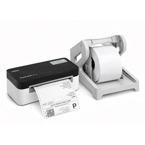 helett H30C Lite 4x6 Direct Thermal Shipping Label Printer Bundle with 350 Labels Roll & Label Holder | 203 DPI, USB, Windows/Mac/Linux/Chrome OS Compatible-picture-21