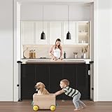 Installation réglable : Les connecteurs d'installation sont réglables vers le haut et vers le bas, ce qui permet de minimiser les espaces en bas lors de l'installation dans des zones avec plinthes. Notre barrière rétractable s'installe dans différents endroits de votre maison, comme les salles de jeux, les cuisines, les couloirs, les escaliers, les chambres, etc