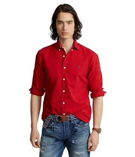 Image of POLO RALPH LAUREN Men's Classic Fit Plaid Oxford Shirt