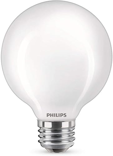Philips Bombilla LED G25 esmerilada, no regulable, paquete de 3, EyeComfort sin parpadeo, 5.5 W = 60 W, 500 lúmenes, luz diurna (5000 K) - Base E26