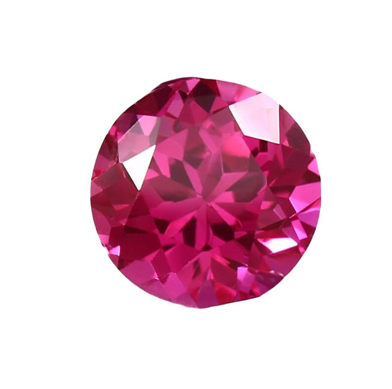 Tourmaline rubellite naturelle 10mm gemme ronde facettée de qualité supérieure pour bijoux fins