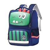 Deutet Mochilas para niños y niñas, mochila para niños y niñas, resistente, ligera, mochila escolar con impresión, mochila de día para uso diario, viajes y mochilas infantiles animales, verde, Talla