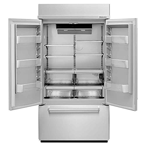 24.2 cu. ft. Built-in French Door Refrigerator in Stainless Steel, Platinum Interior on Fridge.com