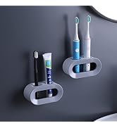 CXYHMG Electric Toothbrush Holders for Bathroom, is Wall Mounted Bathroom Accessories Organizer f...
