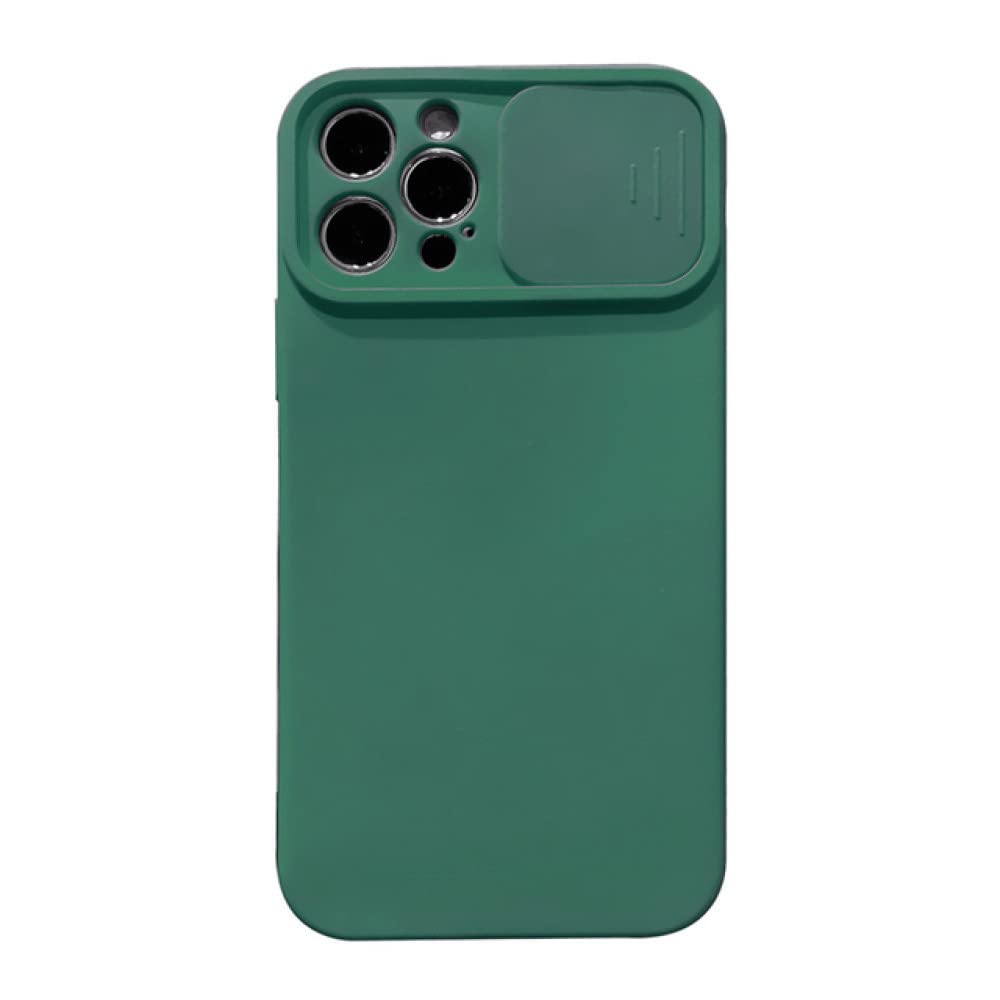 Protégez l'objectif iPhone 12 Mini des rayures avec cette coque silicone push-pull verte - 6
