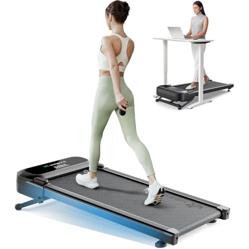 Image of UREVO Auto Incline 12% Walking Pad,Quiet Motorized Desk Treadmill for Home