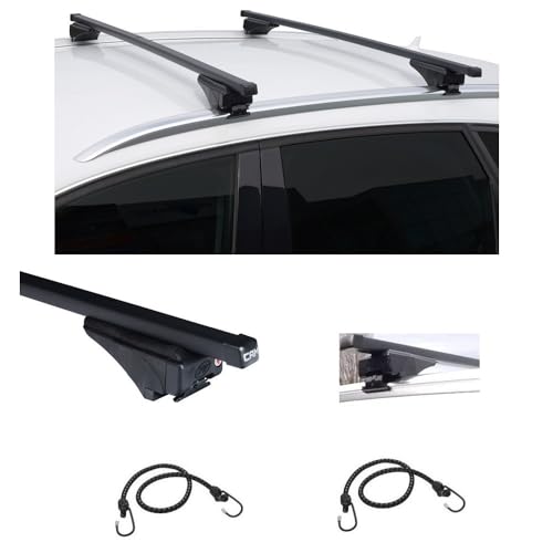 Barres de toit Audi A4 Allroad résout le manque de coffre break acier 124cm