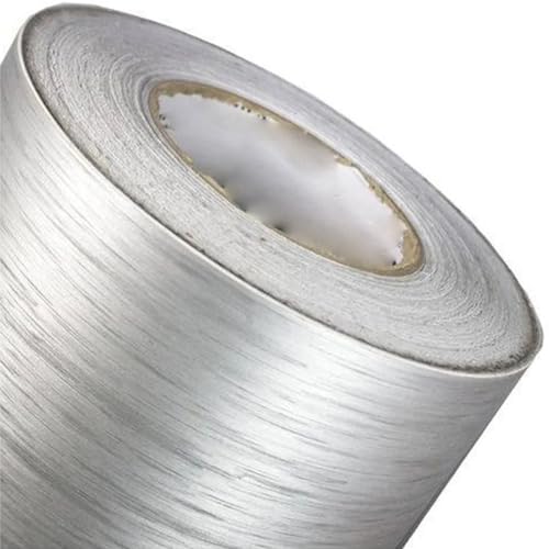 Vinil Adesivo Película Prata Escovada Tipo Inox Para Envelopar Geladeira Plotagem Armário Fogão