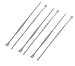 Haobase 6 Pcs Silver Tone Metal Earpicks Curette Ear Wax Remove Tool