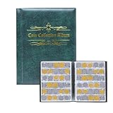 Haute Transparence ：Album de Collection de pièces， Grâce à la conception transparente du sac, ce qui vous permet de voir clairement les deux côtés des pièces dans la pièce de collection pour une présentation et un stockage faciles, Un excellent moyen de stocker et d'afficher des collections.